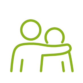 hug-icon-2 Icon of person support another person