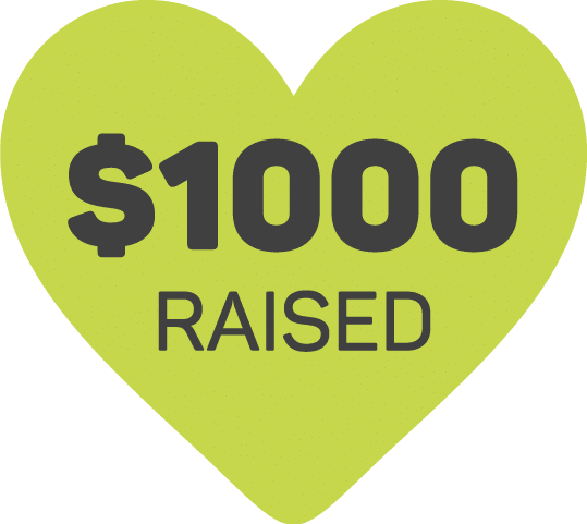 1000 dollars raised