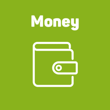 Image representing the Money section in ForMe's Wellbeing centre