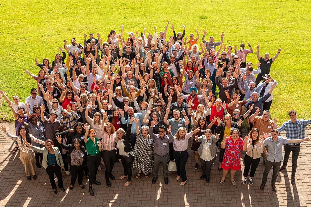 Group photo of all attendees of Local Area Coordination Conference