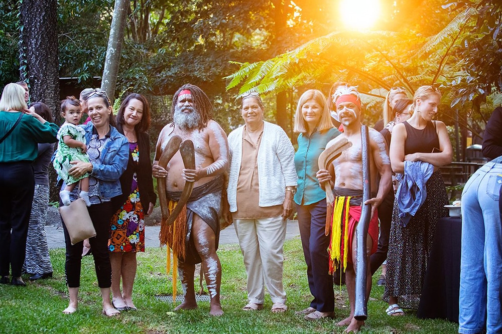 Photo of Feros Care executive and First Nation guests at Feros Care's Reconciliation Action Plan launch