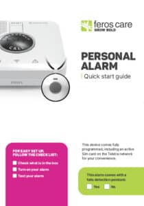 Personal Alarm Quick Guide cover page
