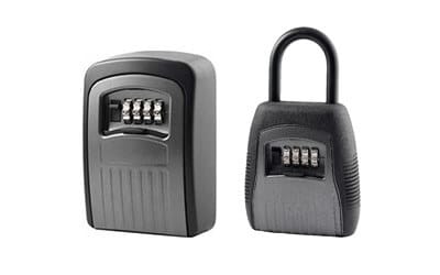 Photo of wall mount and padlock key safes
