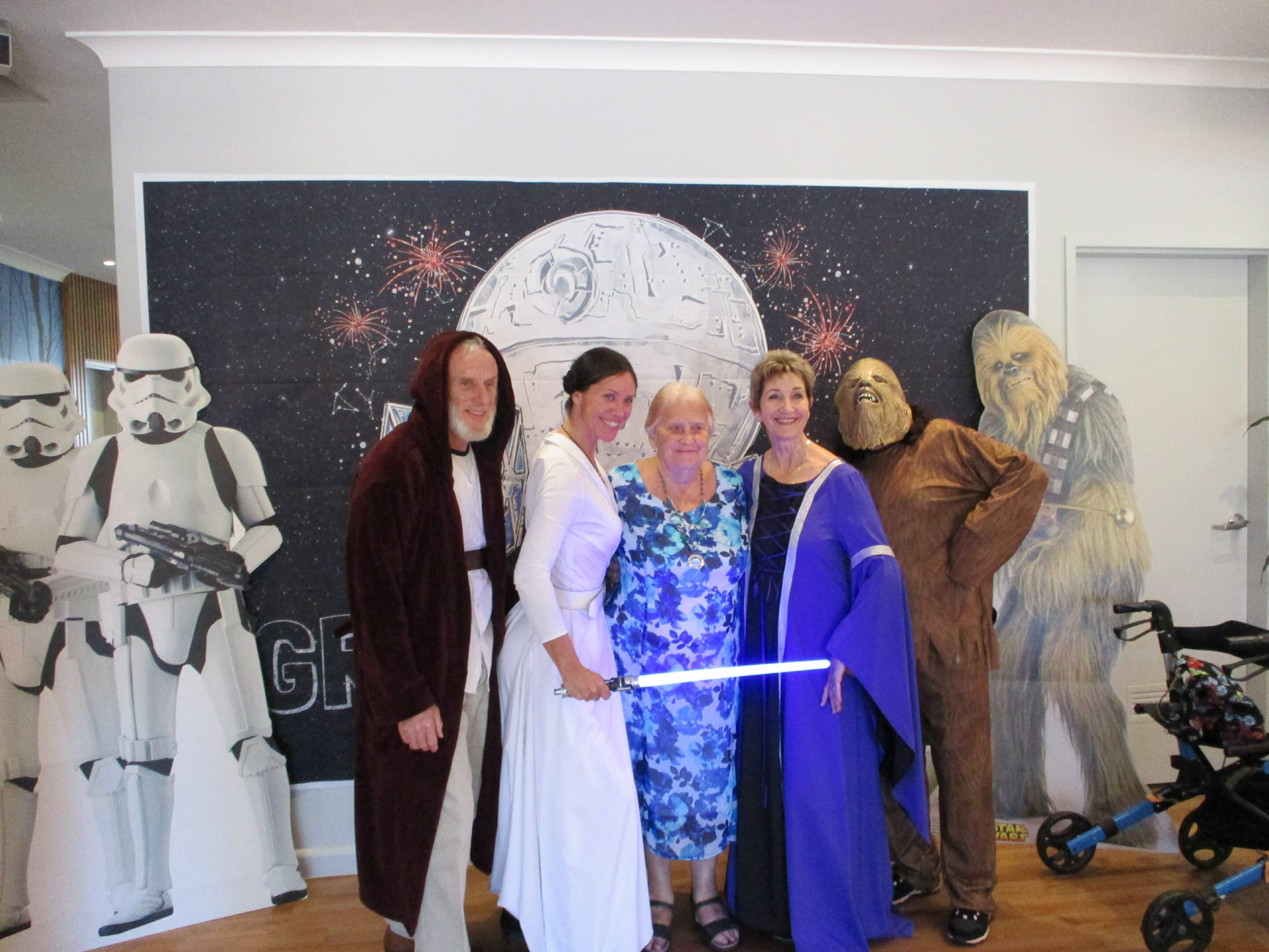 Star-Wars-day-at-Wommin-Bay-aged-care-village
