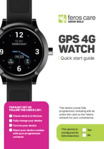 GPS 4G Watch Quick Start Guide cover page